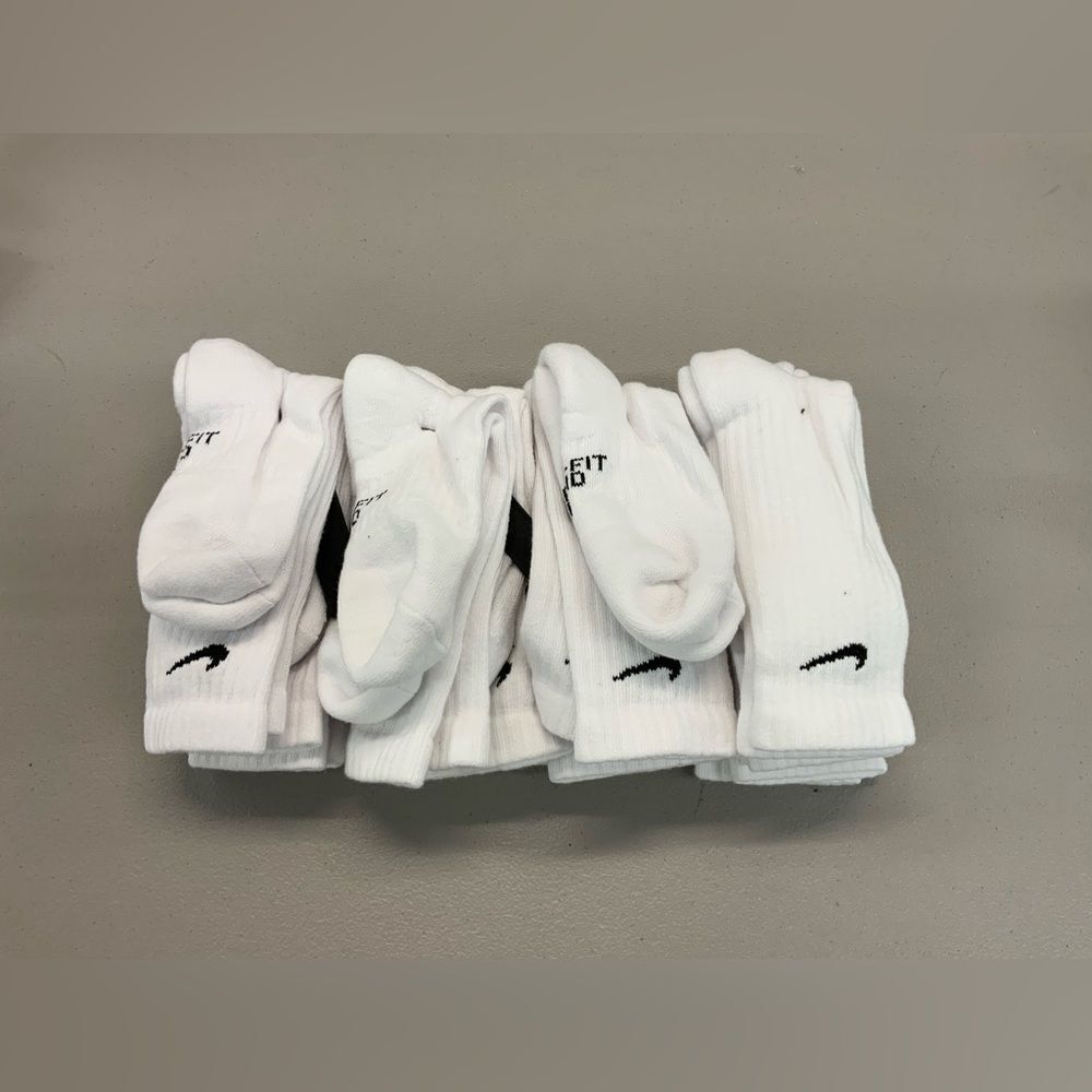 Nike Kid's Everyday Crew Socks White Medium 12 Pairs